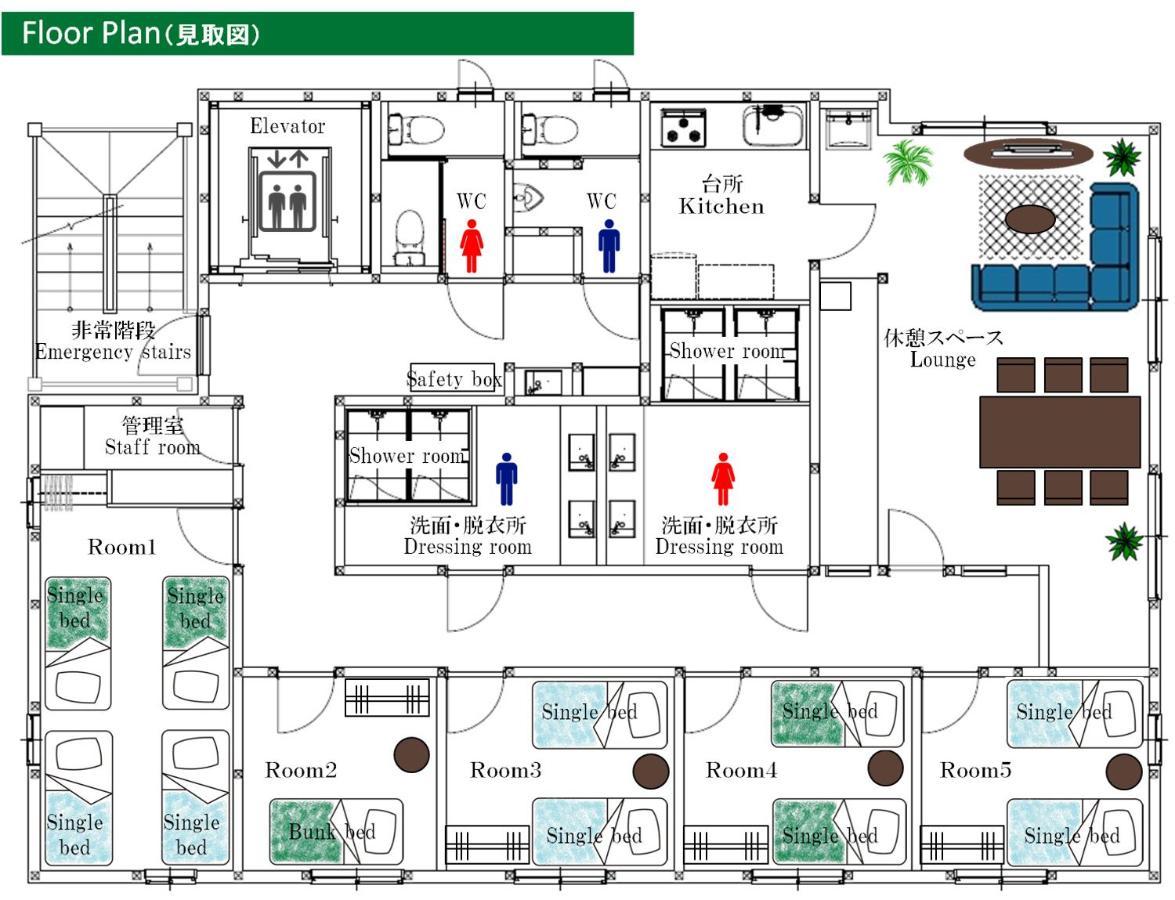 B&B Surf Rider-ゲストハウスタイプ Kamakura Exteriör bild